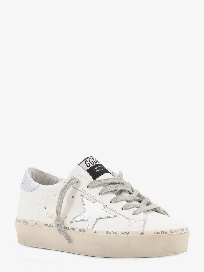 Golden Goose Deluxe Brand Hi-Star Leather Sneakers With Iconic Side Logo