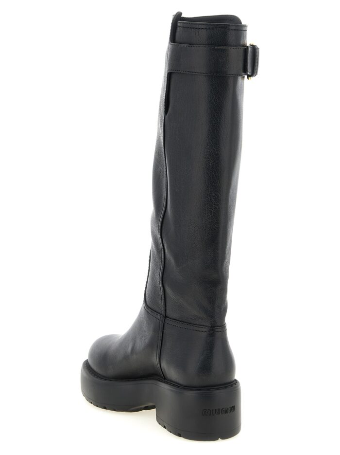 Miu Miu High Boots With Buckle