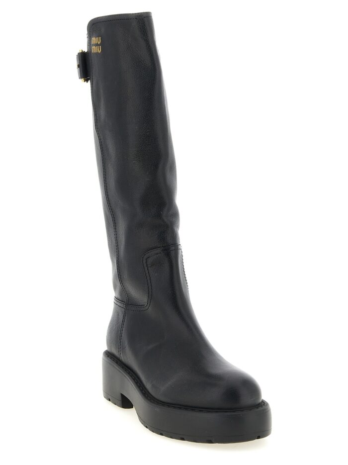 Miu Miu High Boots With Buckle