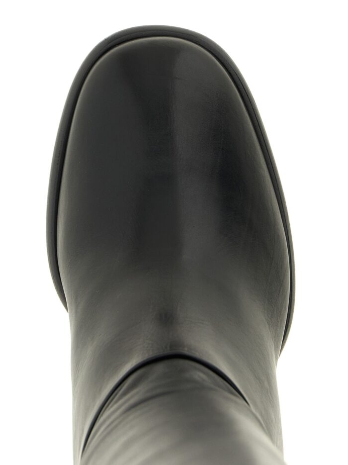 PRADA High Boots With Buckle And Logo
