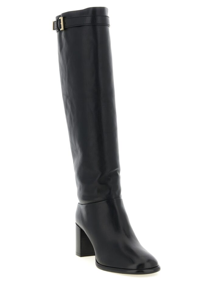 PRADA High Boots With Buckle And Logo