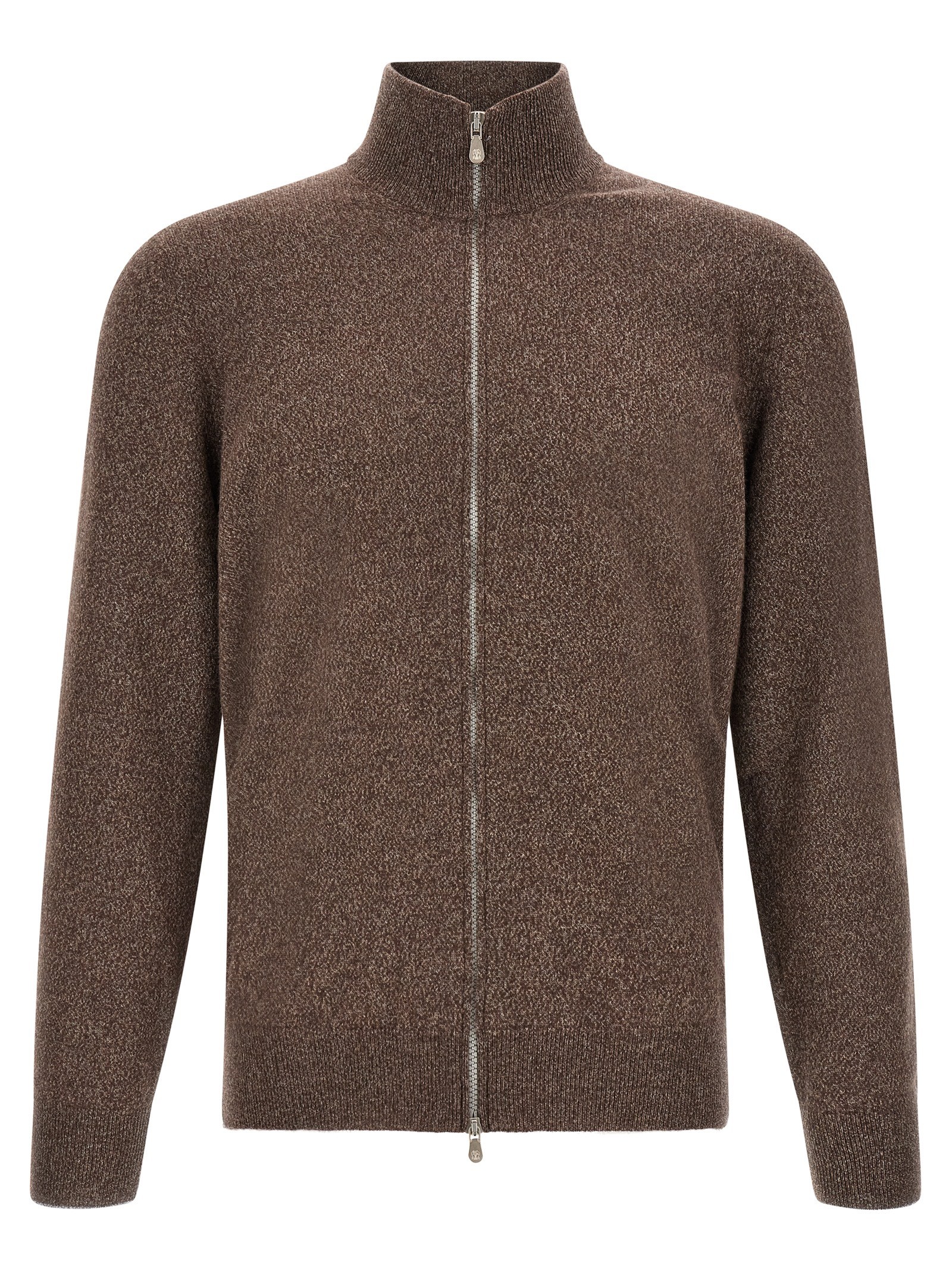 Brunello Cucinelli High Neck Cardigan With Zip