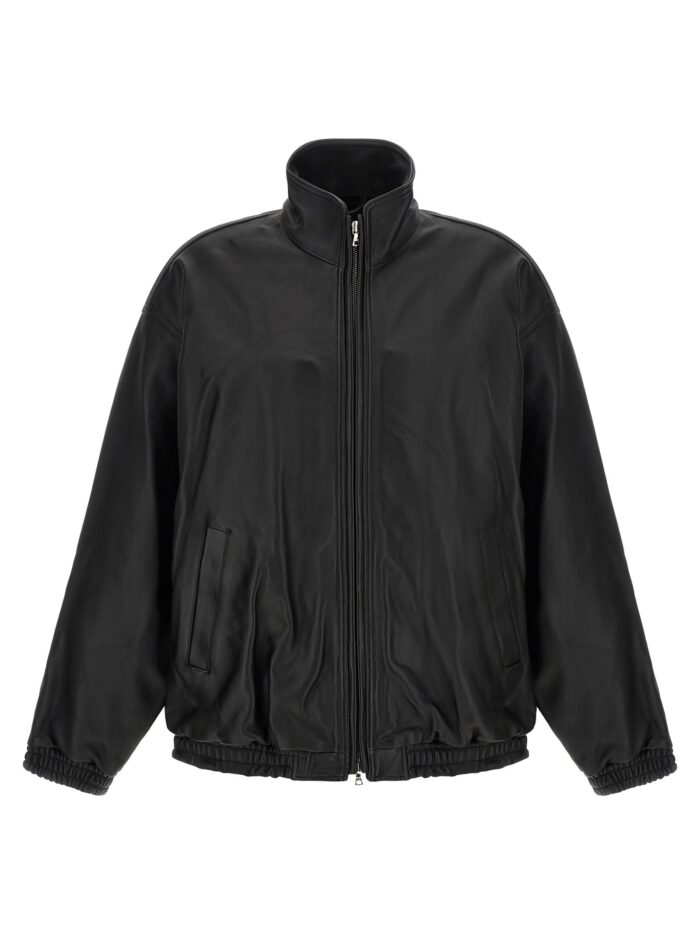 SSSTEIN High Neck Leather Jacket