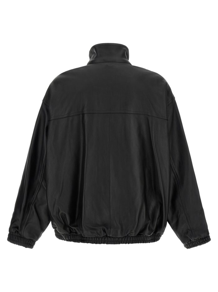 SSSTEIN High Neck Leather Jacket