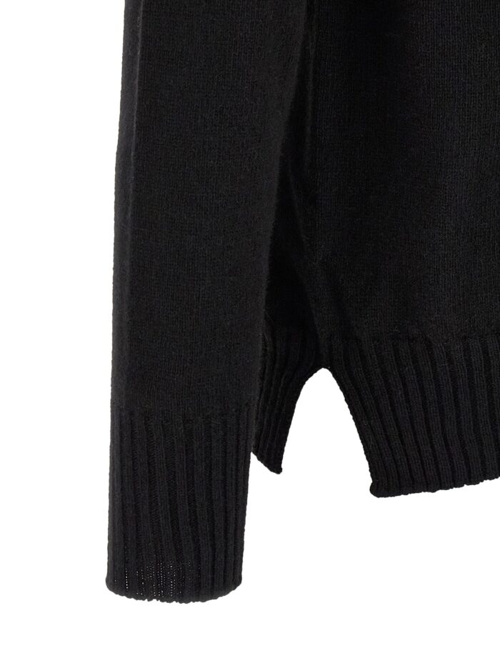 MA'RY'YA High Neck Sweater With Slits