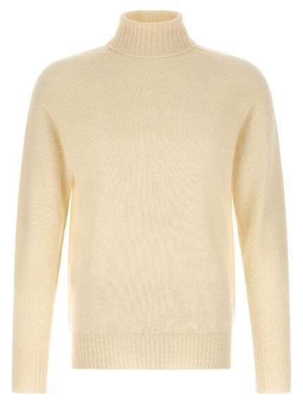 MA'RY'YA High Neck Sweater With Slits