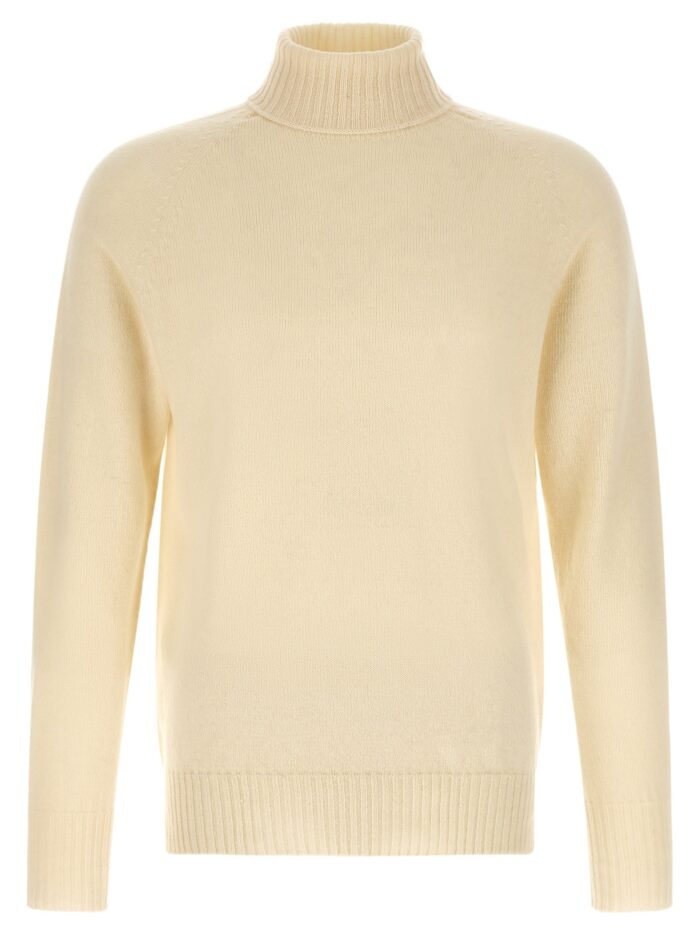 MA'RY'YA High Neck Sweater With Slits