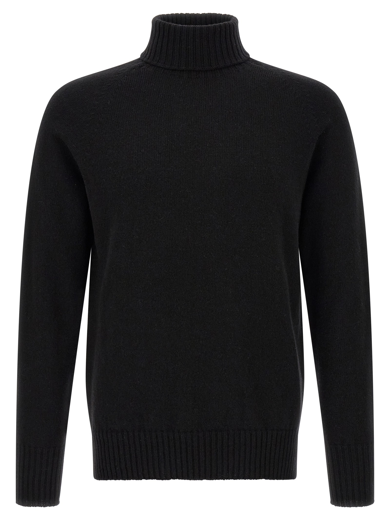 MA'RY'YA High Neck Sweater With Slits