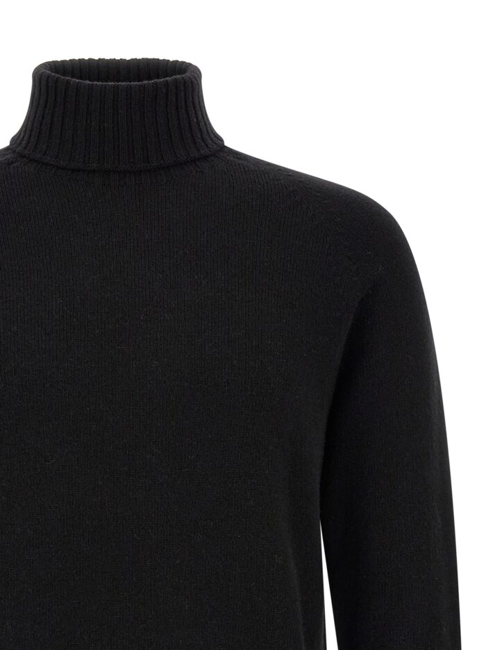 MA'RY'YA High Neck Sweater With Slits