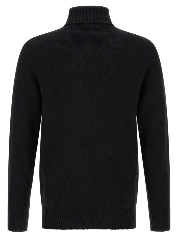 MA'RY'YA High Neck Sweater With Slits