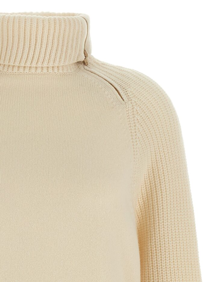 AGNONA High Neck Sweater With Zip