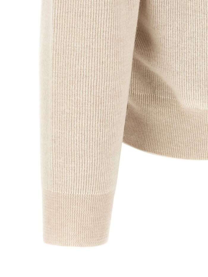 BRIONI High Neck Sweater With Zip