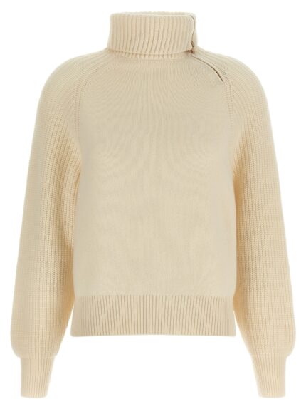 AGNONA High Neck Sweater With Zip