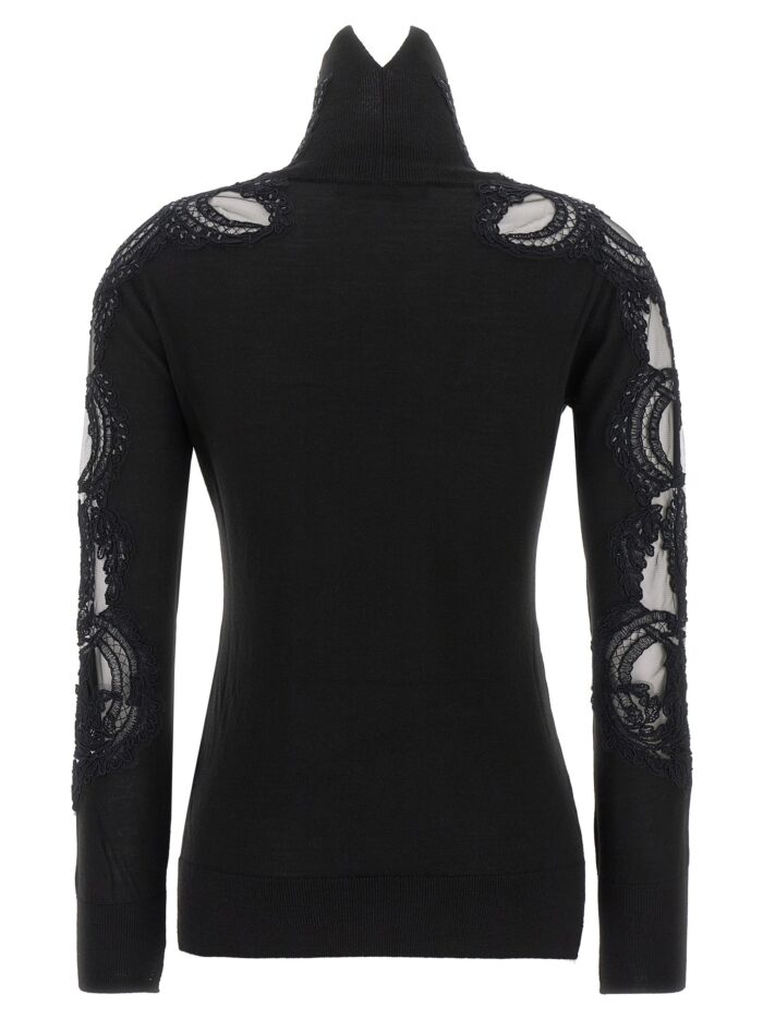 ERMANNO SCERVINO High Neck With Lace Inserts