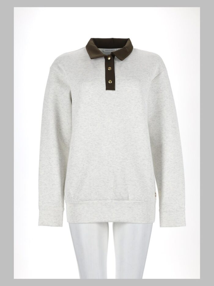 house of gravity hog button polo sweater HOUSE OF GRAVITY Hog Button Polo Sweater
