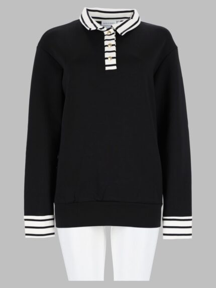 HOUSE OF GRAVITY Hog Button Polo Sweater