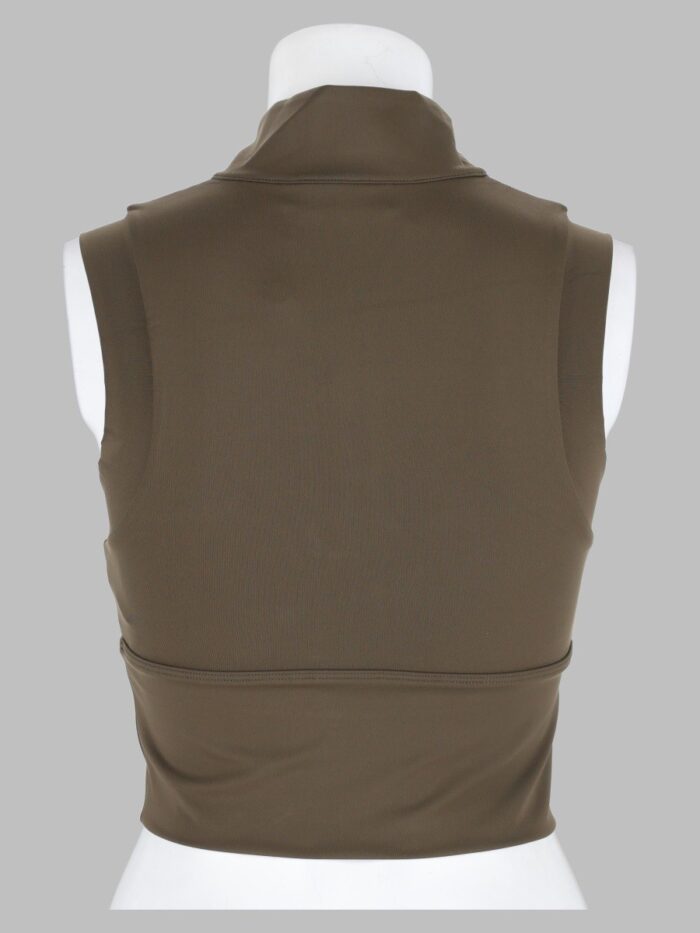HOUSE OF GRAVITY Hog Turtle Zipper Crop Top