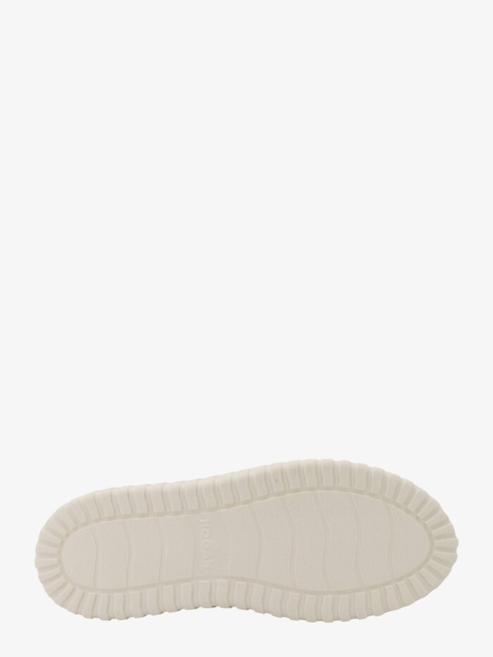 Hogan H-stripes Leather Sneakers With Contrasting Detail