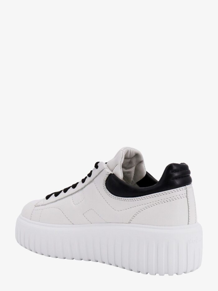 Hogan H-stripes Leather Sneakers With Contrasting Detail