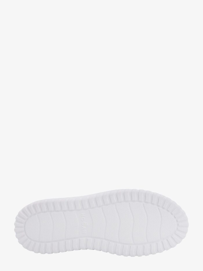 Hogan H-stripes Leather Sneakers With Contrasting Detail