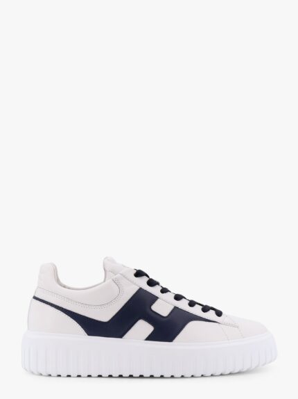 Hogan H-Stripes Leather Sneakers With Side Logo