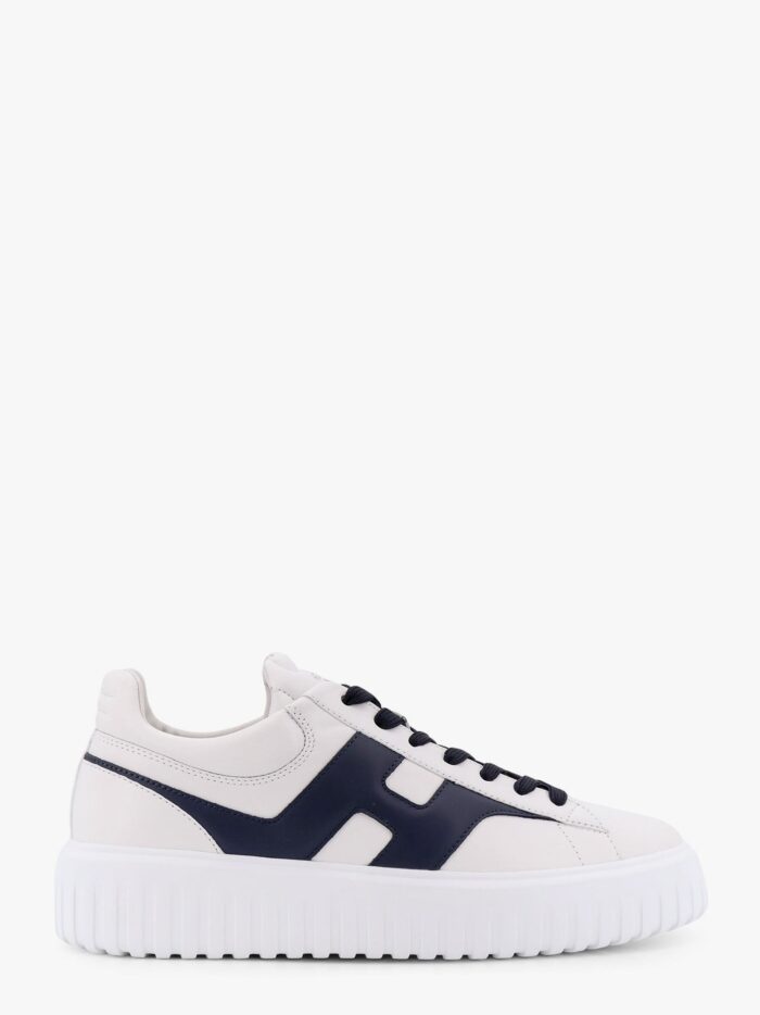 Hogan H-Stripes Leather Sneakers With Side Logo