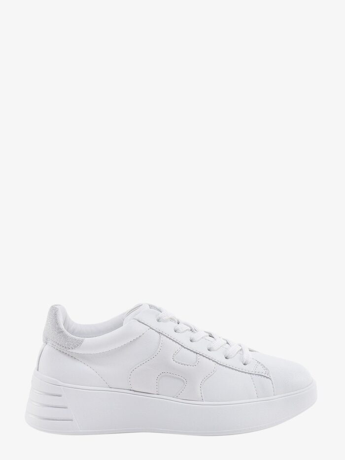 Hogan Leather Sneakers With Glittered Patch