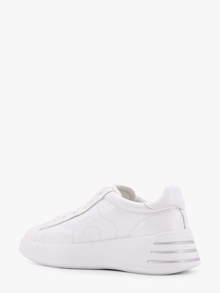 Hogan Leather Sneakers With Rhinestone Logo On The Side