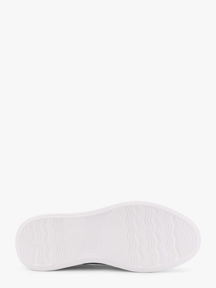 Hogan Leather Sneakers With Rhinestone Logo On The Side