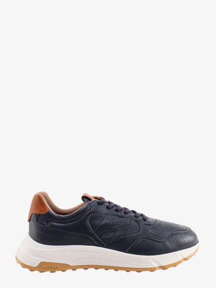 Hogan Leather Sneakers With Stitched Logo