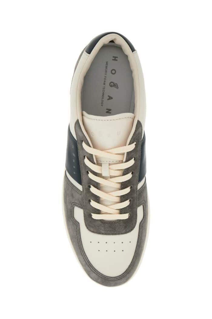 HOGAN Smooth And Suede Leather H-tv Sneakers.