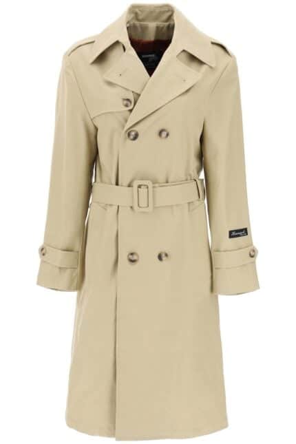 HOMME GIRLS Cotton Double-breasted Trench Coat