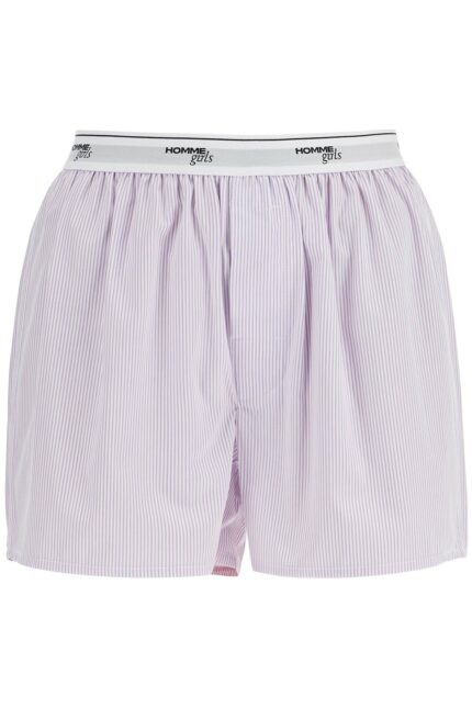 HOMME GIRLS High-waisted Lavender Striped Boxer