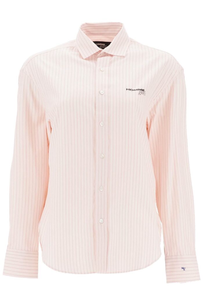 HOMME GIRLS Striped Oxford Shirt For Men