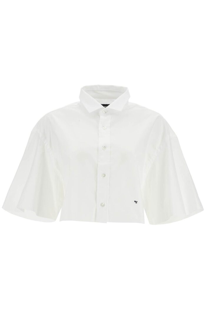 HOMME GIRLS White Oversized Cotton Shirt