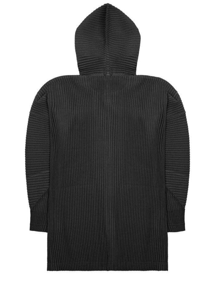 HOMME PLISSE ISSEY MIYAKE FELPA PLISSETTATA CON BOTTONI