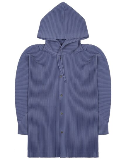 HOMME PLISSE ISSEY MIYAKE FELPA PLISSETTATA CON BOTTONI