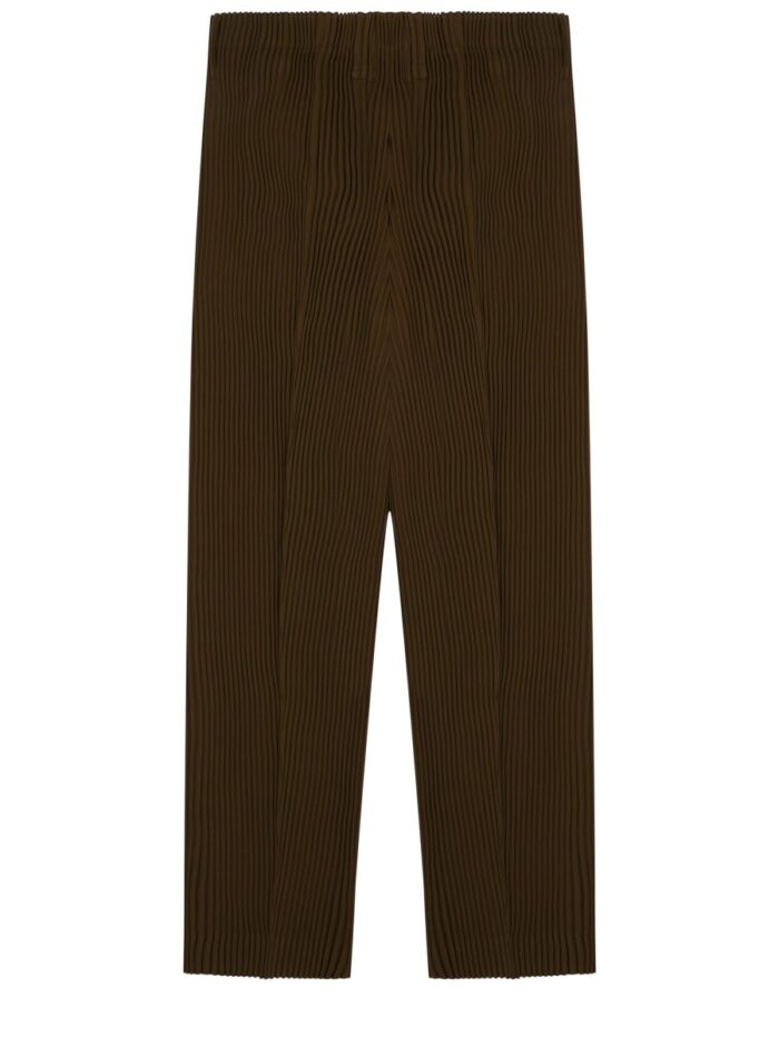 HOMME PLISSE ISSEY MIYAKE PANTALONE TUXEDO PLISSETTATO