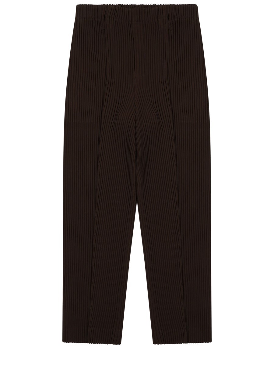 HOMME PLISSE ISSEY MIYAKE PANTALONE TUXEDO PLISSETTATO