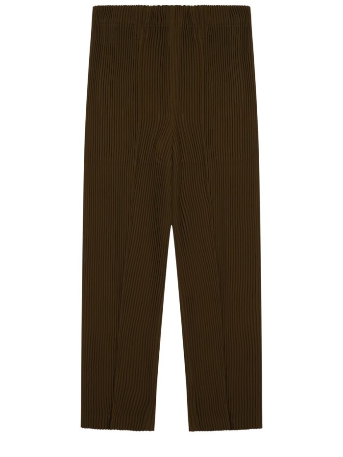 HOMME PLISSE ISSEY MIYAKE PANTALONE TUXEDO PLISSETTATO
