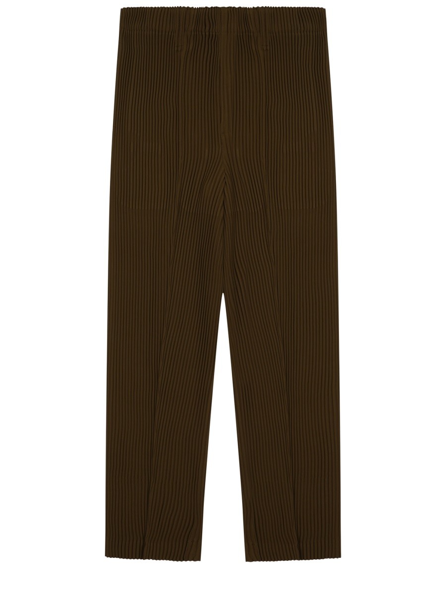 HOMME PLISSE ISSEY MIYAKE PANTALONE TUXEDO PLISSETTATO
