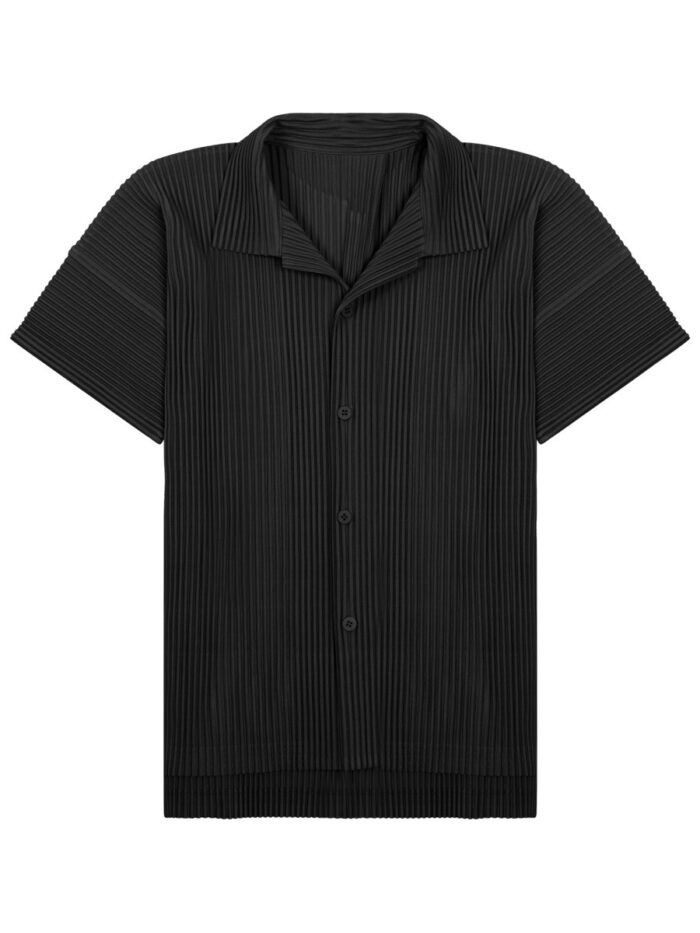 HOMME PLISSE ISSEY MIYAKE PLEATED POLO SHIRT