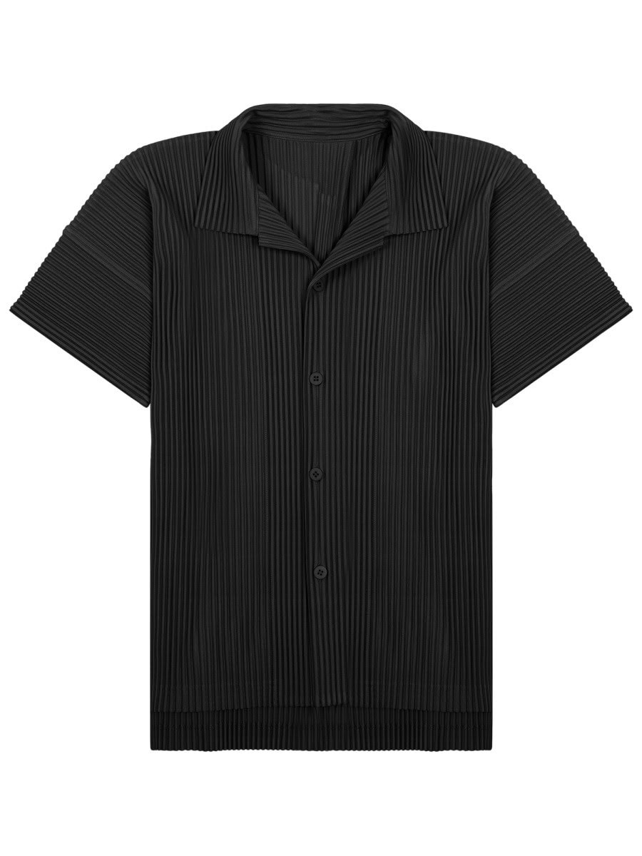 HOMME PLISSE ISSEY MIYAKE PLEATED POLO SHIRT
