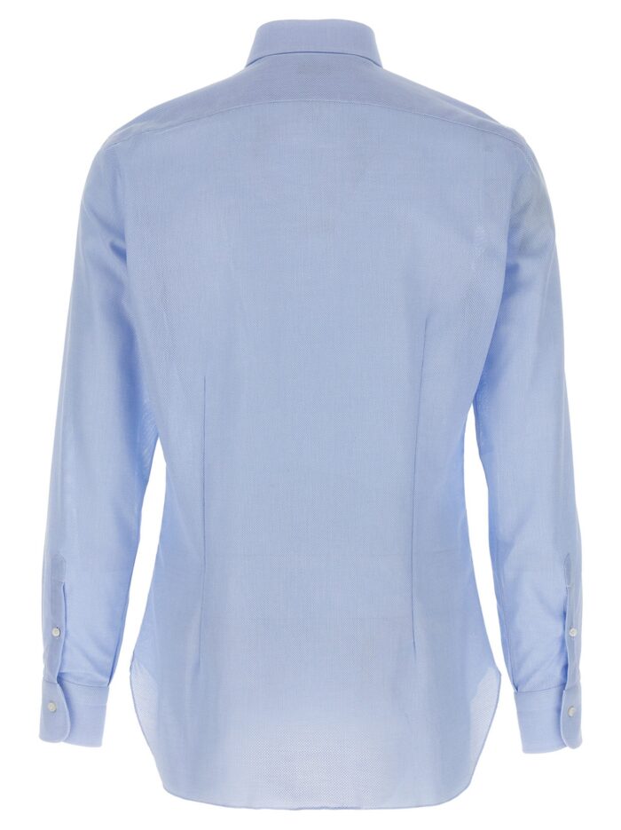 BARBA Honeycomb Cotton Shirt