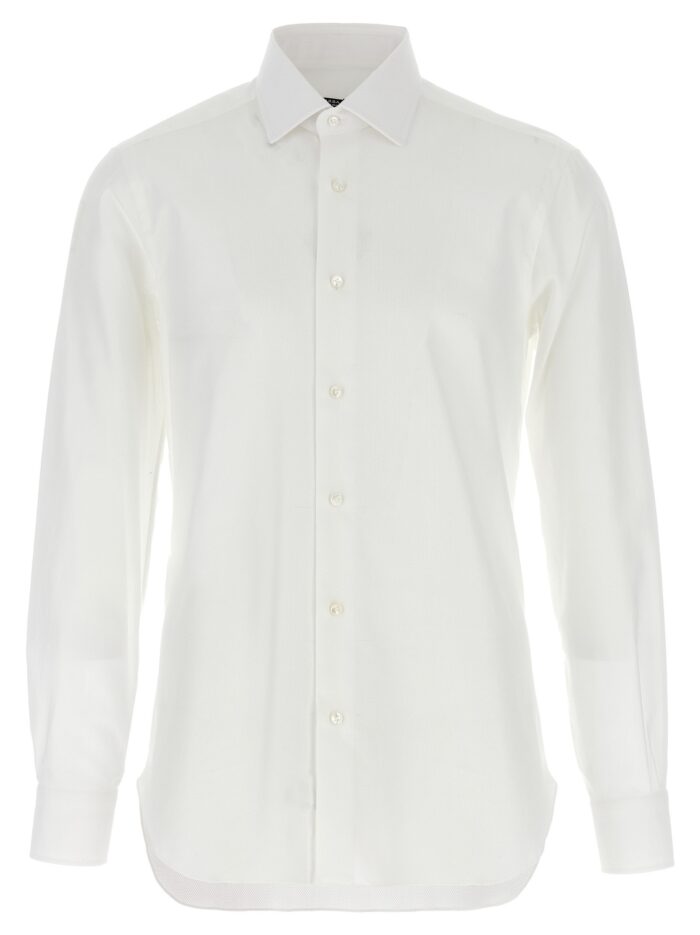 barba honeycomb cotton shirt BARBA Honeycomb Cotton Shirt