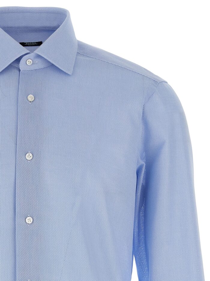 BARBA Honeycomb Cotton Shirt
