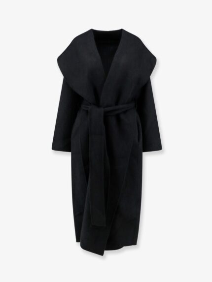 TOTEME Hooded Belted Wool Coat
