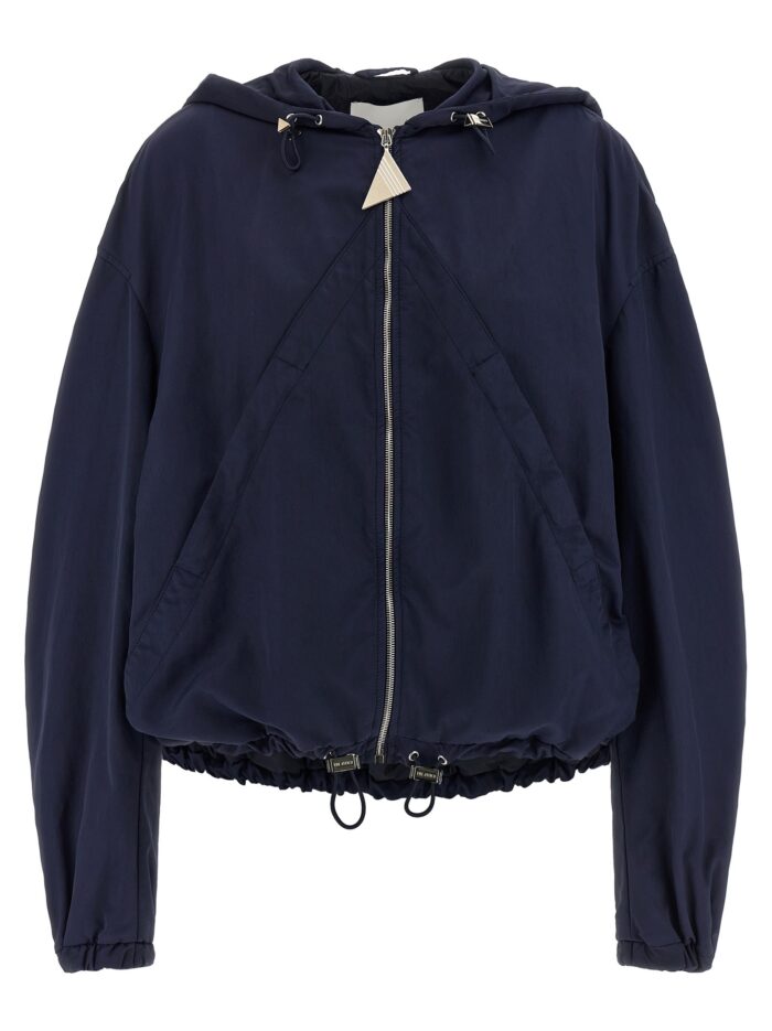 the attico hooded bomber jacket The Attico Hooded Bomber Jacket