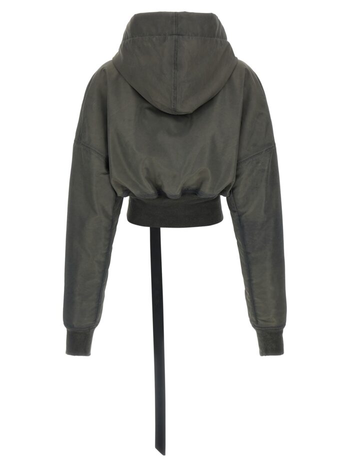 Drkshdw 'Hooded Cropped Flight' Bomber Jacket
