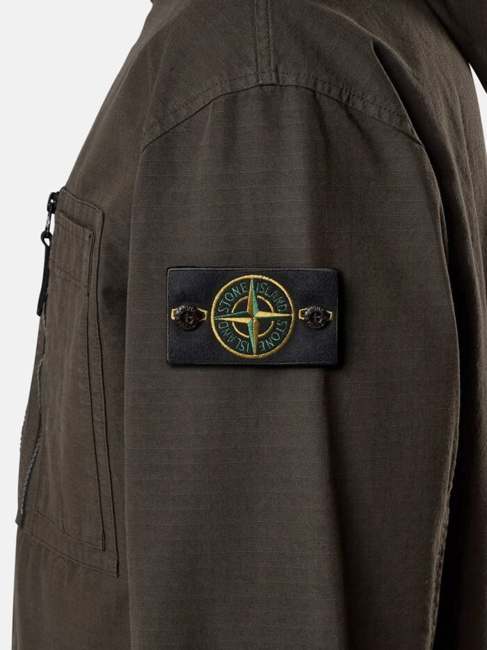 Stone Island Hooded Organic Cotton Jacket